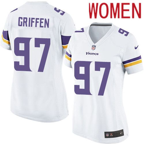 Women Minnesota Vikings #97 Everson Griffen Nike White Player Game NFL Jersey